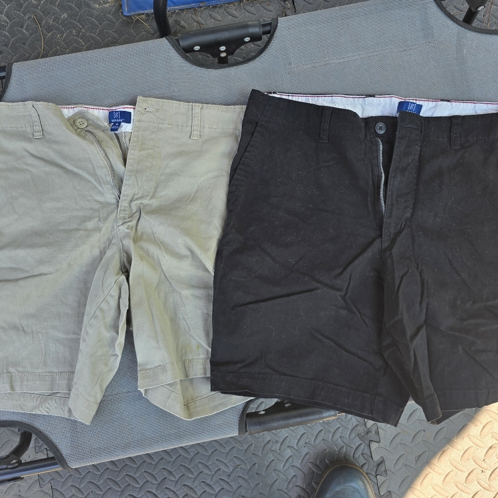 George Black and Gray Shorts Bundle Of Two Pair 36 A-47